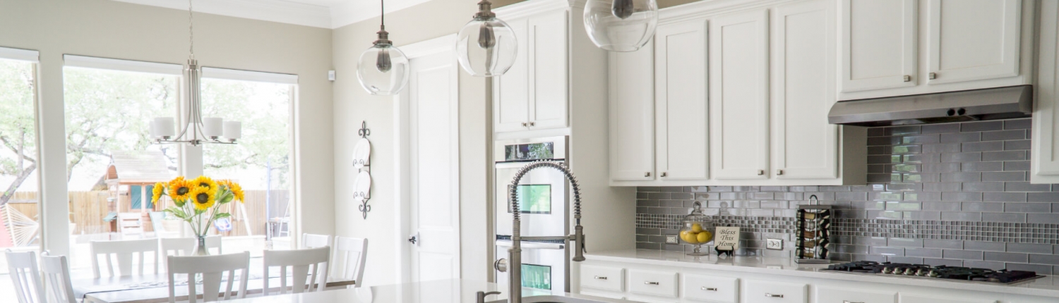 renovated modern white kitchen